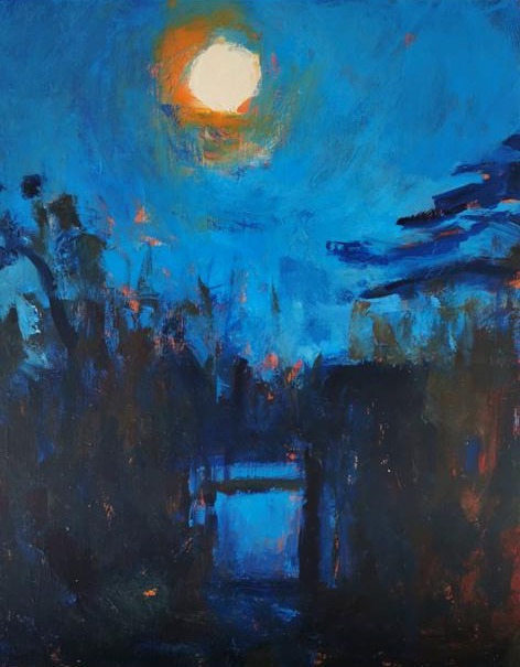 Nicky Brown, Glebe Garden, Night Painting I
